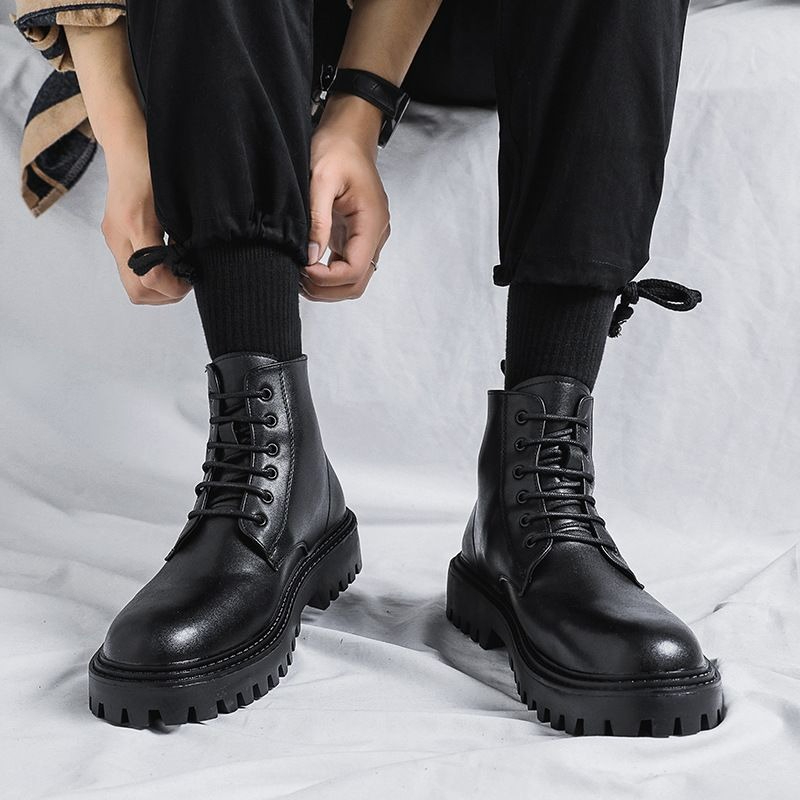 Men'S Shoes Increase Height - Sepatu Bot Kulit Pria Model Tinggi