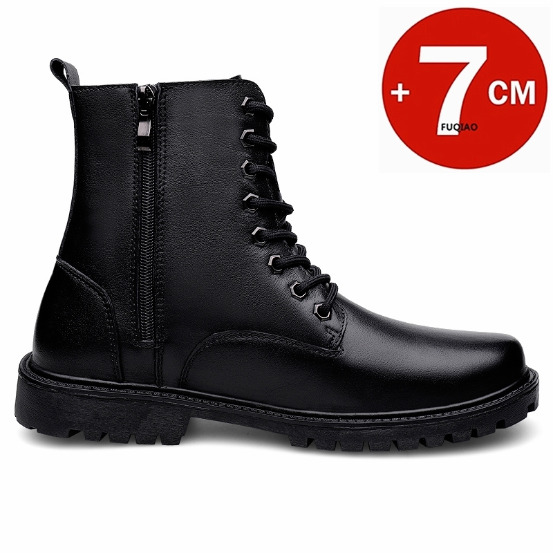 Sepatu Boots Kulit Asli Pria d - Men'S Shoes Increase Height ulasan dan harga