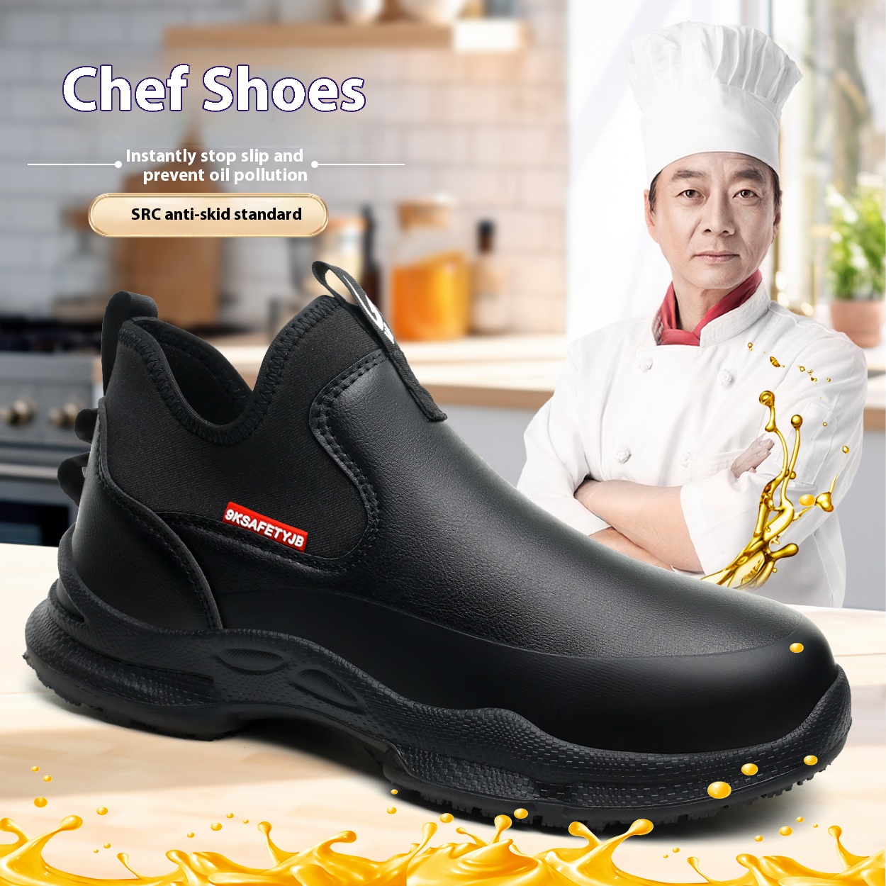 Shevalues Sepatu Koki Pria Bak - Men'S Shoes Water Resistant ulasan dan harga