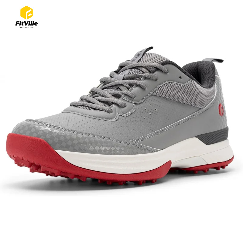 Sepatu Golf FitVille Wide untu - Men'S Shoes Water Resistant ulasan dan harga