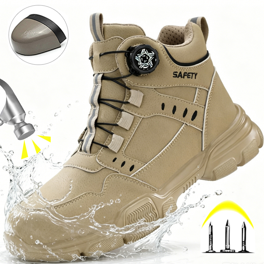 Sepatu Bot Kerja Pria dengan U - Men'S Shoes Water Resistant ulasan dan harga